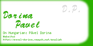 dorina pavel business card