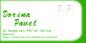 dorina pavel business card